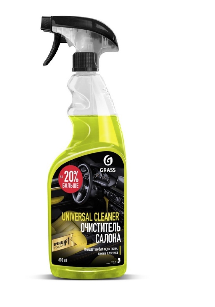 Очиститель салона кожи,пластик с кондиц. GRASS Universal Cleaner 600мл 110392