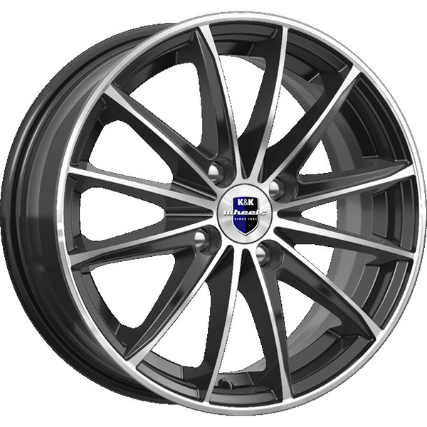 диски КиК ПОЙНТ БЛАНК 6,0xR15 4x100 67,1 45 алмаз_черный