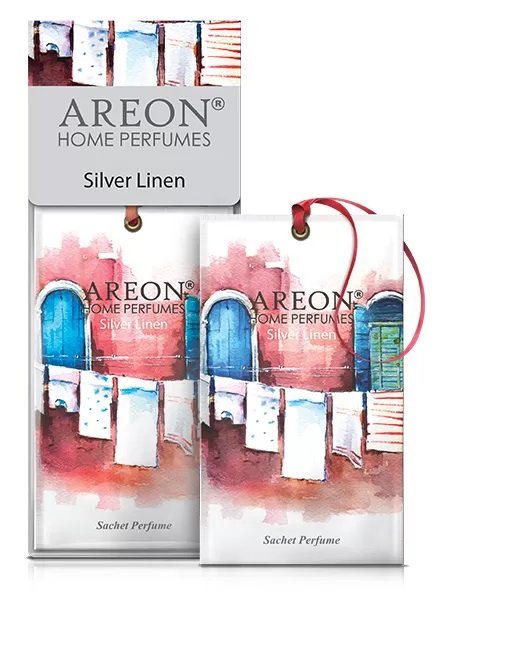 Ароматизатор подвесной AREON HOME PERFUMES SACHETSilver Linen 704-SPW-06