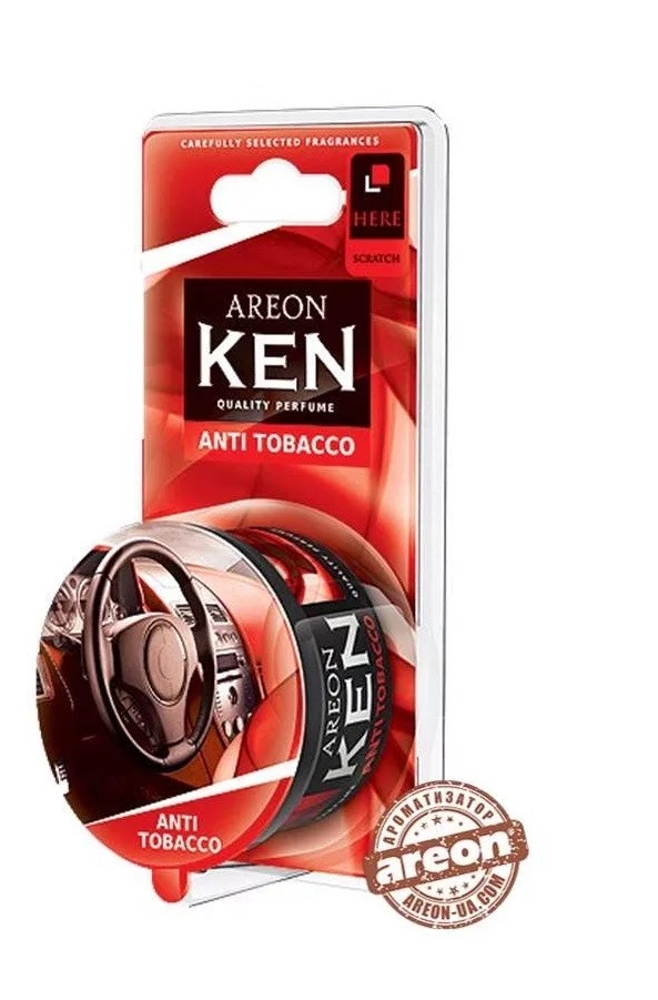 Ароматизатор  AREON Ken Blister Антитабак гелевый  универсальный Болгария 350гр