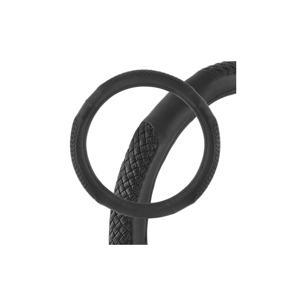 Оплетка SKYWAY  экокожа L Modern- 6 Черная S01102023