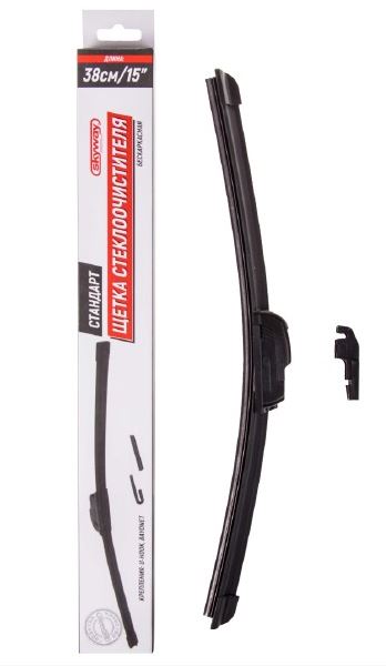 Щетка ст/очист. бескаркасная SKYWAY СТАНДАРТ 38см/15